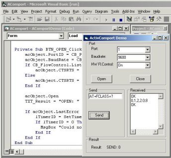 ActiveComport Serial Port Toolkit Screenshot